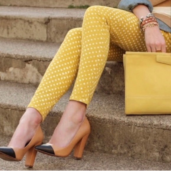 Current/Elliott Stiletto Lemongrass polka dot size 28 - Picture 3 of 9
